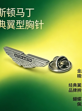 阿斯顿马丁翅膀徽章胸针Aston Martin lapel pin车标徽章质感优越