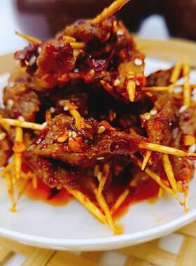 湖南特产熟食正宗牙签牛肉100g麻辣牛肉零食卤味凉菜现做休闲小吃