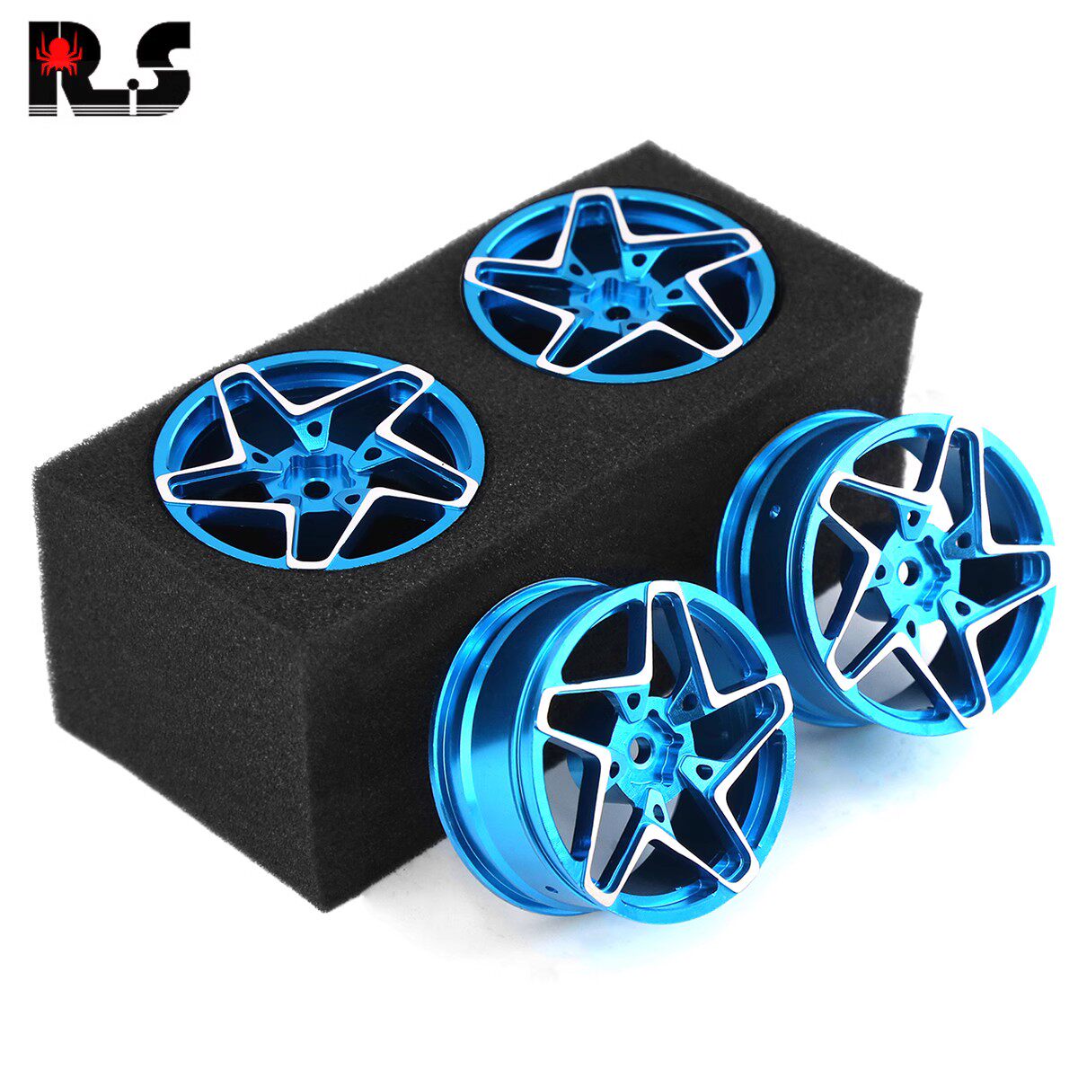 RS STARSCREAM 1:10 사쿠라 D5 YOKOMO TT02 드리프트 페라리 시뮬레이션 금속 휠 R128