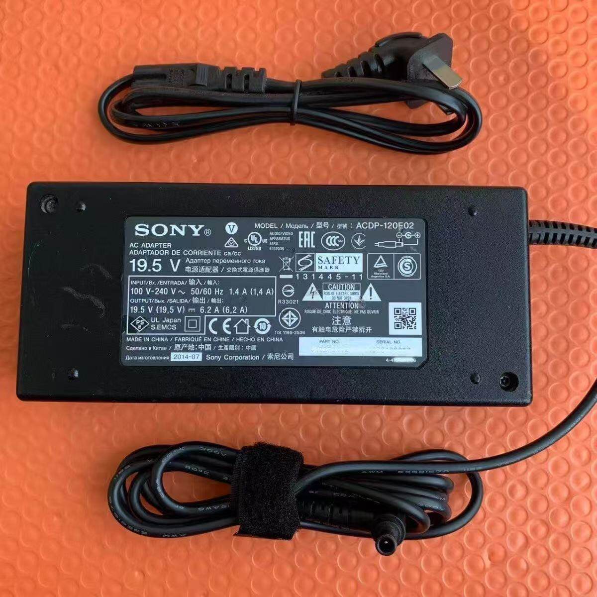 原装索尼19.5V6.2A液晶电视机电源适配器充电线120W索尼电视主机