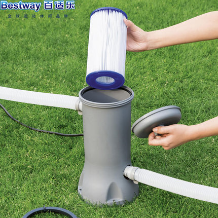 Bestway58497 330加仑过滤泵/游泳池专用530加仑欧规过滤器/滤芯