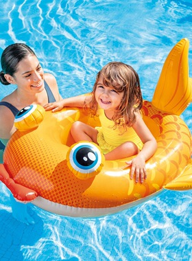 包邮正品INTEX59570小孩游泳圈宝宝游泳装备儿童泳圈3-6岁坐圈
