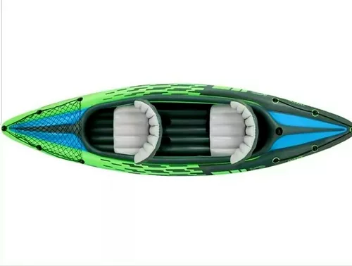 Бесплатная доставка Аутентичная Intex68306 K2 Kayak Challenger Одинокий двойной надувной лодка лодка лодка рыбалки лодки