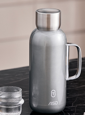爱仕达新款高颜值轻奢钛享保温壶RWS17P16Q-TG内胆纯钛保温壶