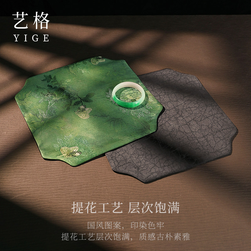珠宝展示布黄金水晶展柜文玩垫布玉器首饰双面小布垫珍珠饰品拍照