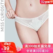 3 98 nhân dân tệ đồ lót lông mi nữ siêu mỏng eo thấp hông thoải mái cotton tóm tắt bên trong - Giống cái