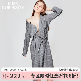 和服浴衣睡衣女春秋性感女士睡袍春夏浴袍长款 好奇蜜斯日式 家居服