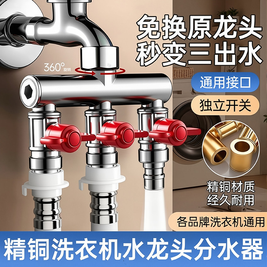 【无需更换龙头】秒变三出水