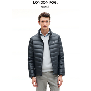 伦敦雾冬季新款男士轻薄立领羽绒服鸭绒保暖商务通勤百搭修身外套