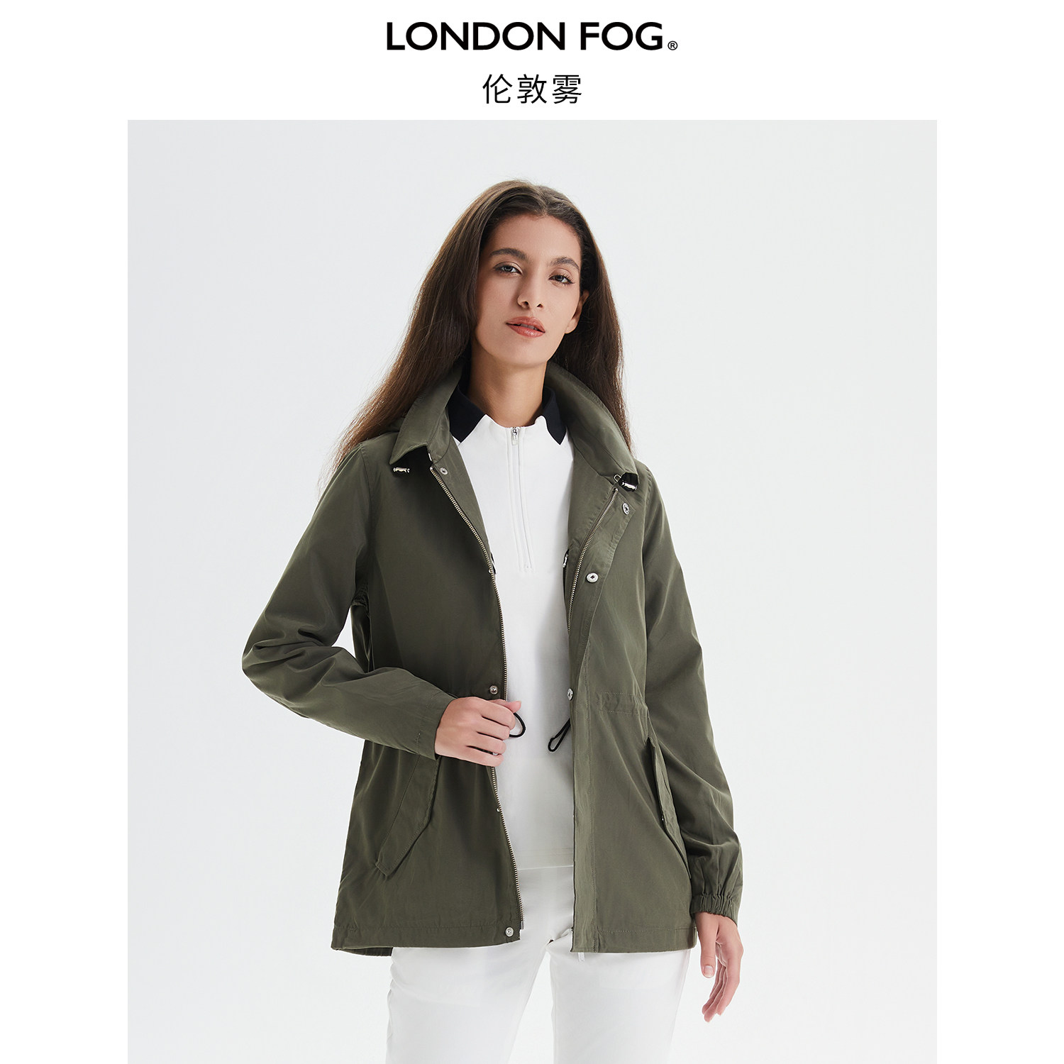 伦敦雾休闲素色短款可脱卸帽夹克女士春季新款时尚通勤百搭外套女,女装/女士精品,短外套,淘宝优惠券,粉丝福利购,淘宝优惠卷