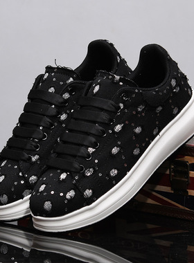 男鞋款透气百搭白色休闲鞋运动蓝色小白板鞋情侣黑色潮鞋红色鞋子