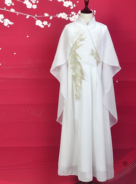 儿童女古筝演出服中国风高端礼服