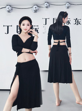 肚皮舞练功服初学大码中裙百搭款