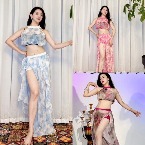 SWEGAL肚皮舞练功服长裙百搭