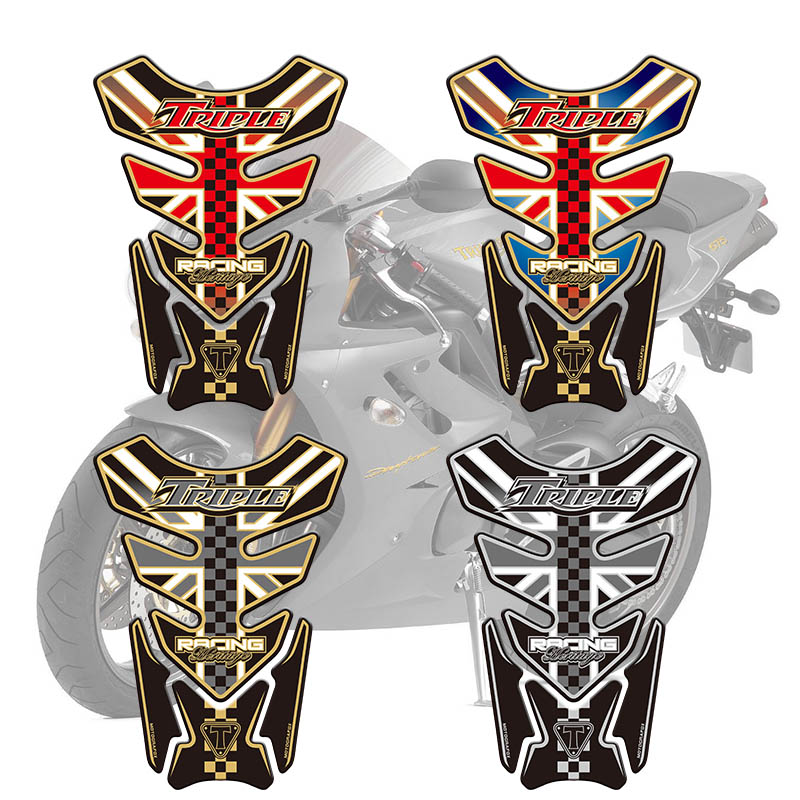 适用于凯旋Street Triple765R 油箱贴 凯旋765RS 鱼骨贴 油箱护贴
