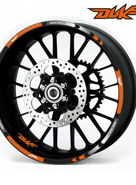 KTM DUKE 200 390 690 990 反光轮圈贴 3M钢圈贴 轮毂贴 贴花