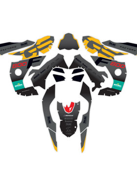 KSHARPSKIN F800GS F800 gs 2008-2012 彩色车衣 油箱 车身装饰贴