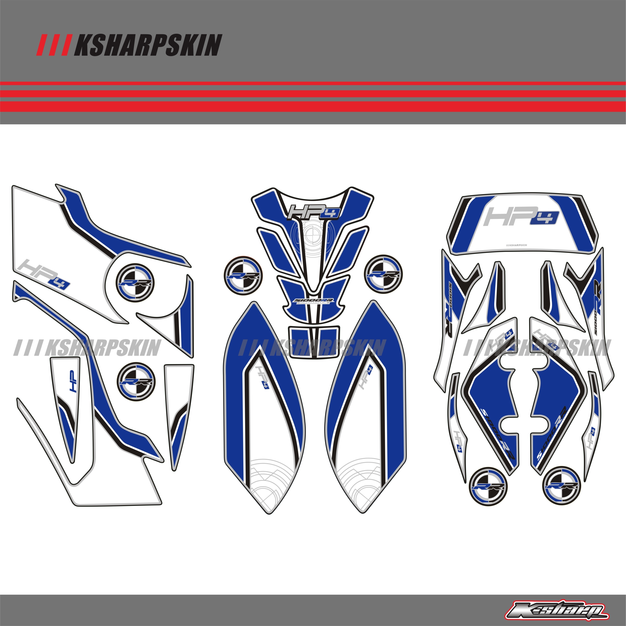 适用于宝马车头外壳油箱鱼骨贴纸