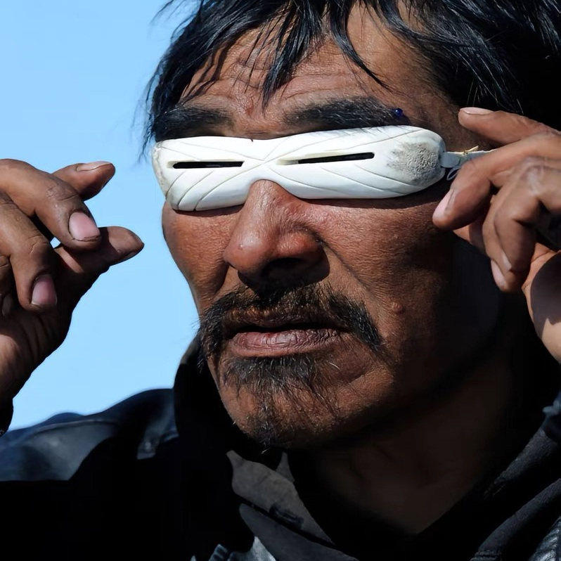 因纽特人雪盲镜 眼镜 滑雪镜travis scott演唱会 爱斯基摩人