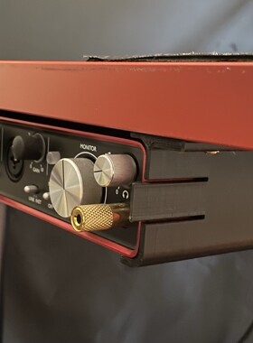 适用于Focusirte福克斯特Scarlett 2i2 声卡收纳支架桌底固定
