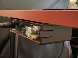 适用于Focusirte福克斯特Scarlett 2i2 声卡收纳支架桌底固定