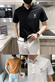 2025夏新款男士休闲polo衫翻领短袖T恤简约字母潮95005_P58控78，男装T恤，电商C309
