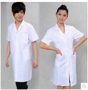 白大褂 夏季 护士服 实验服 男女长袖 薄款 短袖 标准医生服
