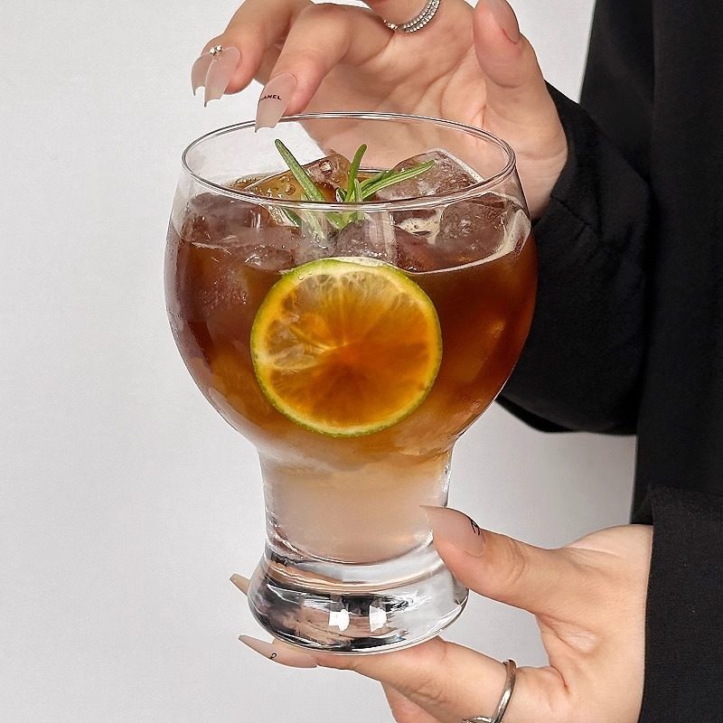 ins宽口玻璃杯果汁咖啡杯大容量家用啤酒杯水杯高颜值饮料杯子,餐饮具,啤酒杯,淘宝优惠券,粉丝福利购,淘宝优惠卷