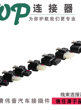 2/3/4/6芯车用连接器 1-1718644-1线束防水接插件DJ7033WA-1.2-21