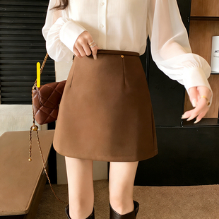 女春夏款2026年新款高腰显瘦包臀小个子a字半身裙西装短裙子