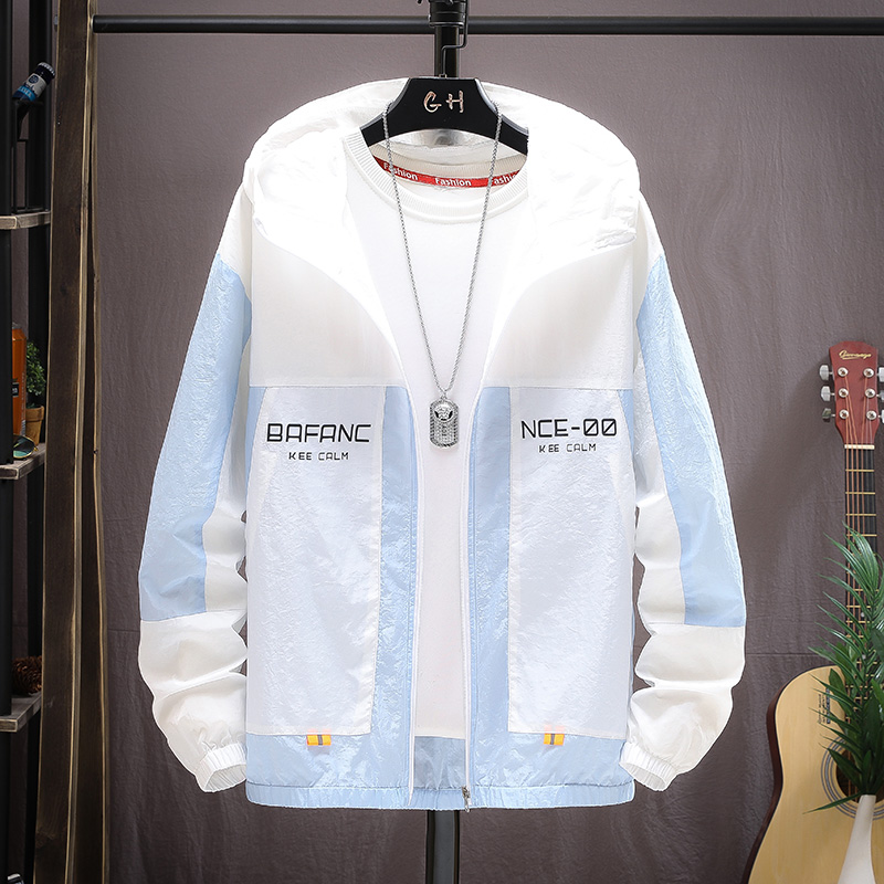 21 summer men's jacket jacket men's fashion casual ultra thin sunscreen men's clothing