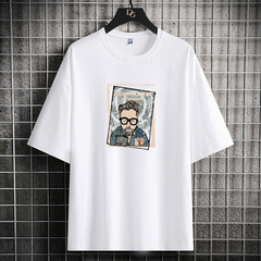 Summer new men's fashion short sleeve cotton T-shirt
