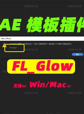 62- AE插件 FL Glow辉光插件 FL_glow win mac 英文插件