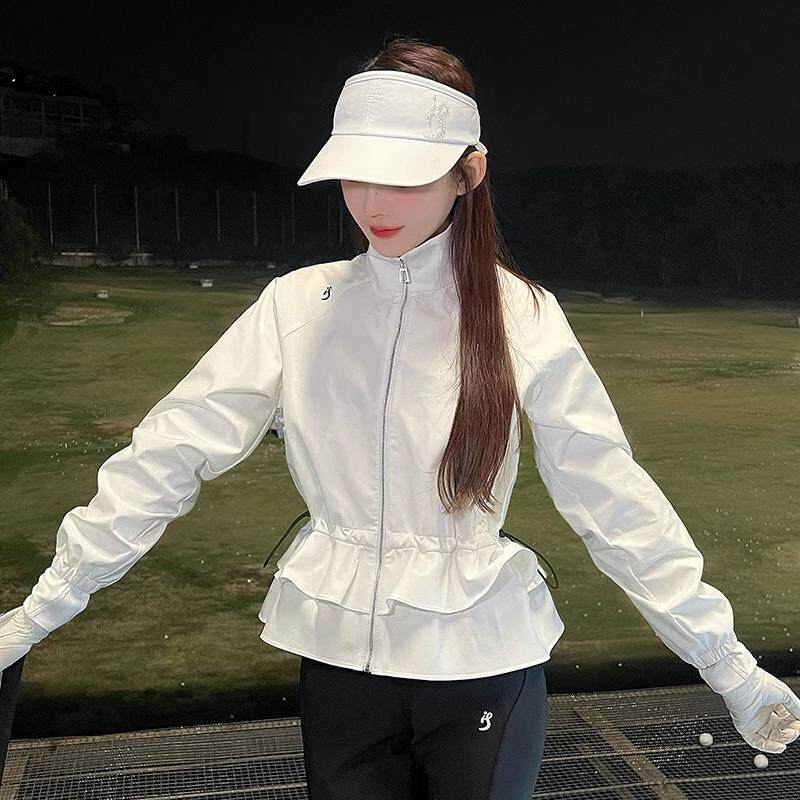 TASHI GOLF时尚运动高尔夫服装女士外套收腰夹克韩版显瘦长袖上衣