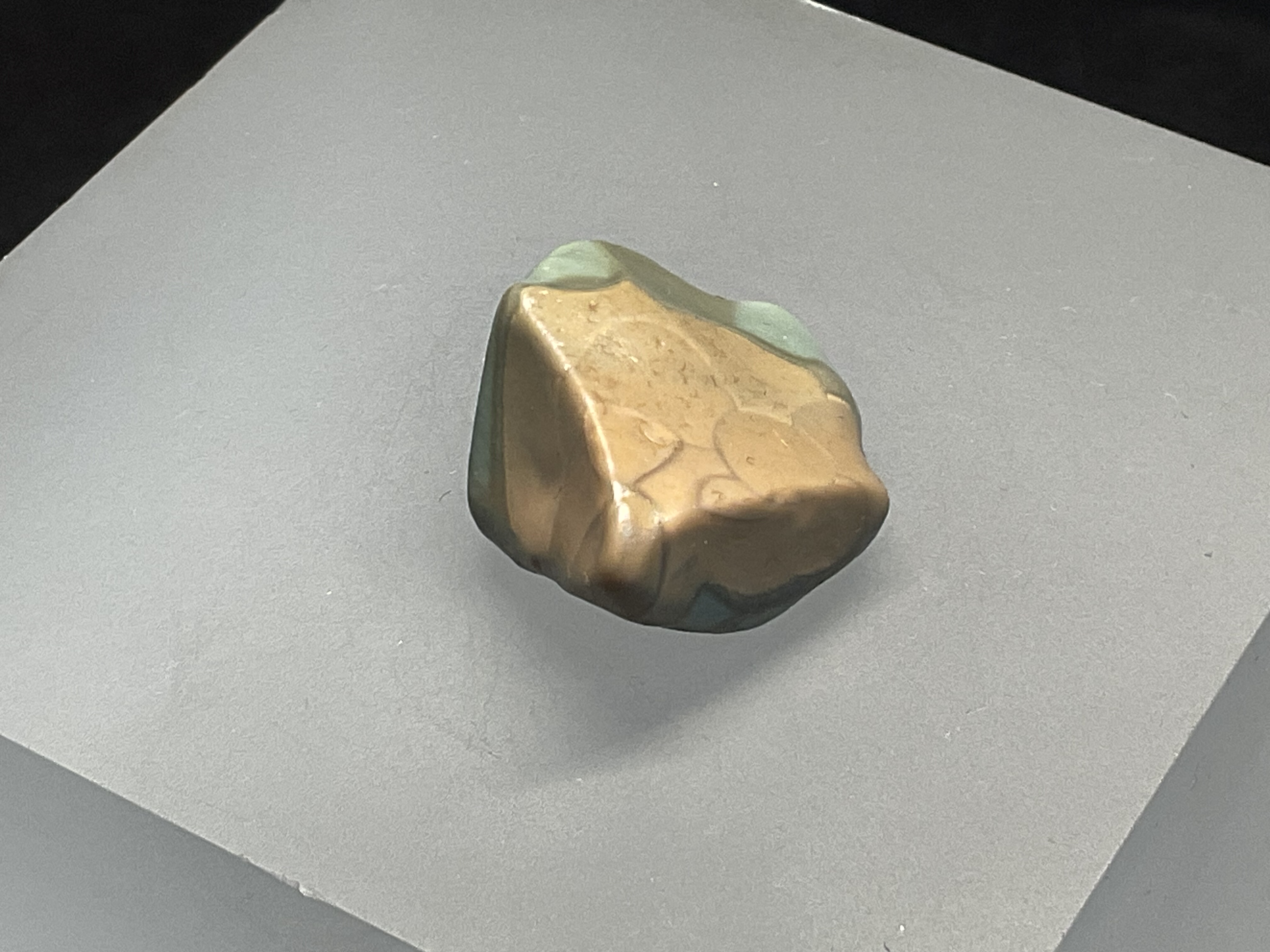 鱼鳞纹花瓣纹纹路肌理阿拉善奇石天然原石彩玉尺寸25*23*15