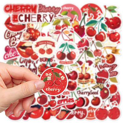 创意樱桃水果DIY素材贴纸