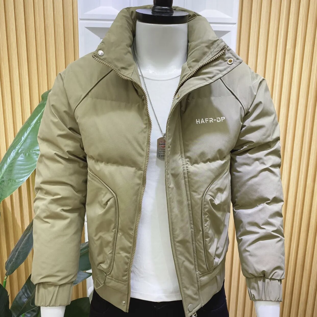 立领棉衣男冬季加厚保暖修身百搭时尚潮流棉服外套时尚气质新款潮
