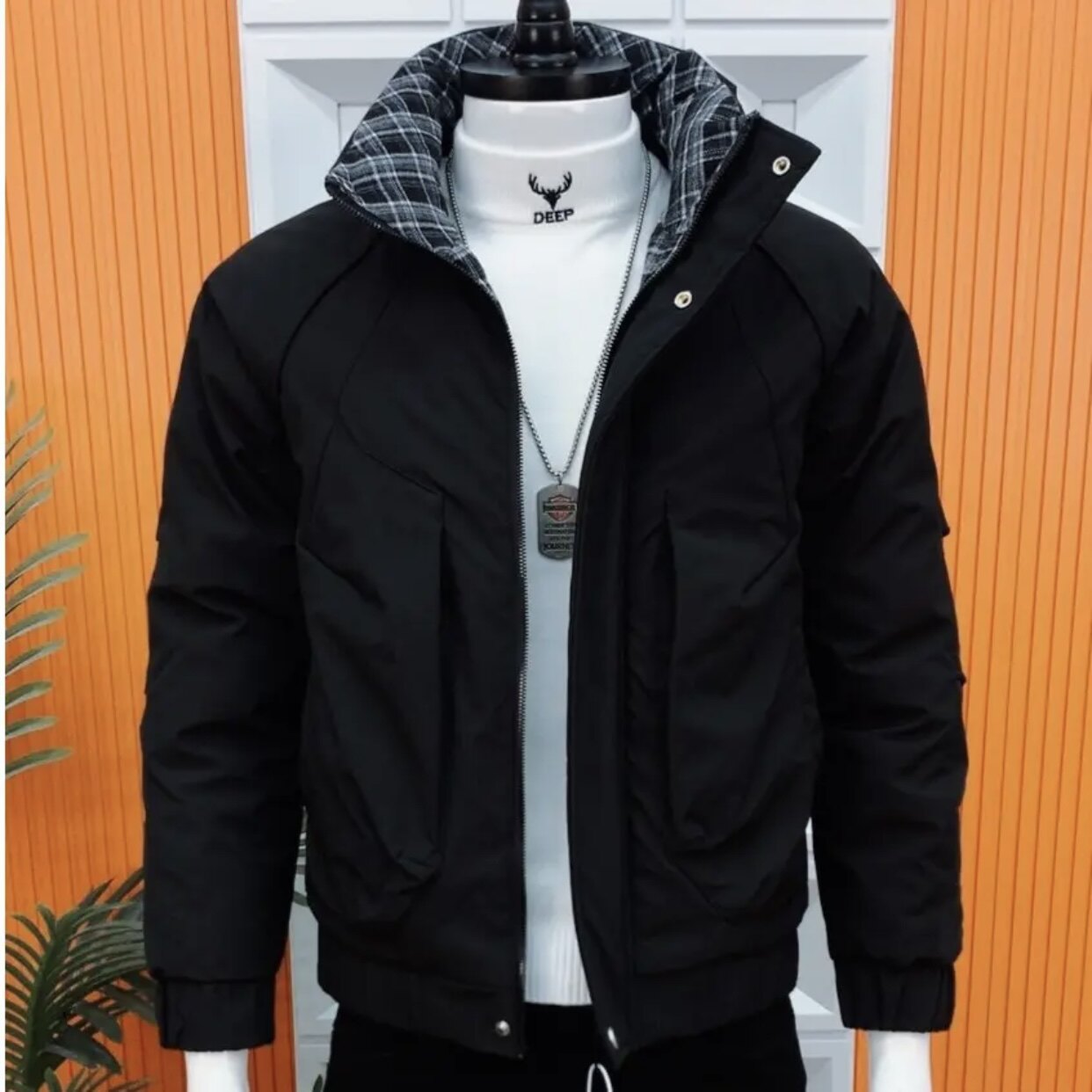 男士短款棉衣冬季韩版修身加厚保暖立领休闲棉服青年潮流外套时尚