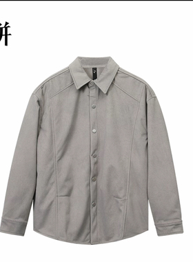 素拼男装2025冬季新款长袖衬衫潮牌高级感百搭SPACS557062AM