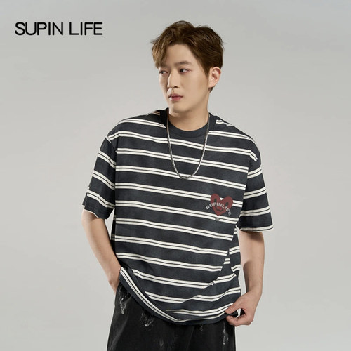 素拼男装D夏季新款短袖T恤条纹SPADT523004AM-SPADT523004CM