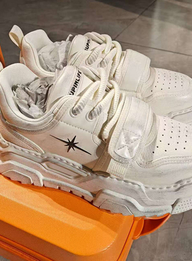 素拼男装2025秋季新款休闲鞋复古做旧时尚百搭SPCSS535001AM