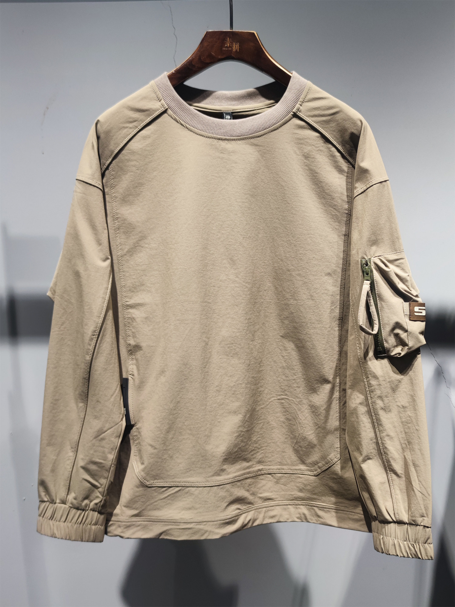 素拼男装2024春季新款卫衣黑标科技速干吸湿亲肤排汗高级设计感