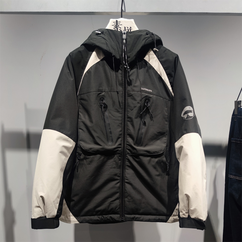 素拼男装青春流行连帽明星同款