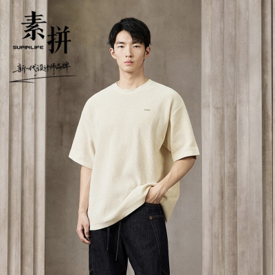 素拼男装2025冬季新款短袖针织衫SPAZT557064AM-SPAZT557064BM