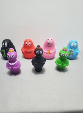 散货巴巴爸爸一家公仔玩偶收藏摆件 diy配件过家家giochi玩具