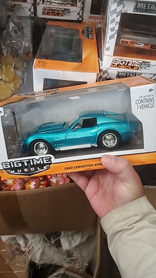 佳达 1969 corvette 1/24合金车模模型男孩玩具收藏摆件礼物