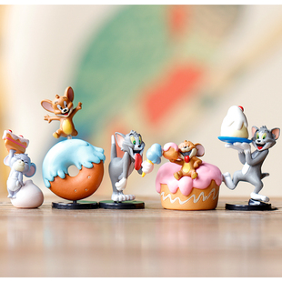 猫和老鼠汤姆猫杰瑞鼠手办玩具公仔动漫模型蛋糕烘焙摆件生日礼物