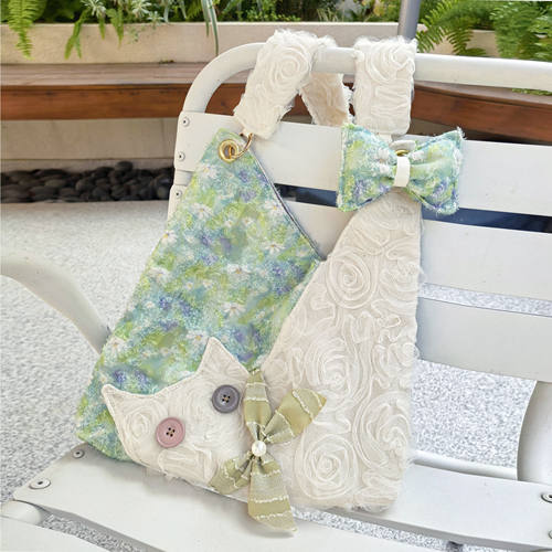 苏小塔小清新雏菊猫咪包