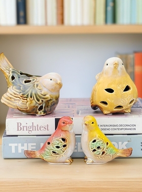 陶瓷祝福现代简约儿童房家居摆件