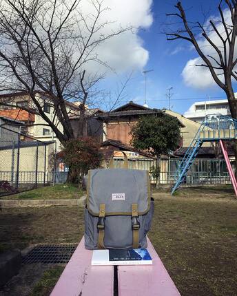 日本代购直邮一泽信三郎日本京都产手工帆布双肩包男女同款300小